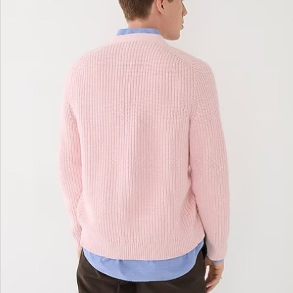 J. Crew Heritage cotton shaker-stitch cardigan sweater M - Picture 3 of 8